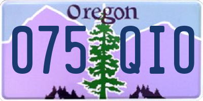 OR license plate 075QIO
