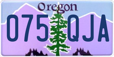 OR license plate 075QJA