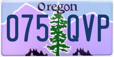 OR license plate 075QVP