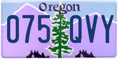 OR license plate 075QVY