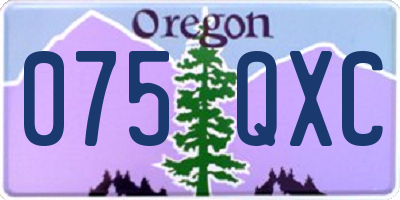 OR license plate 075QXC