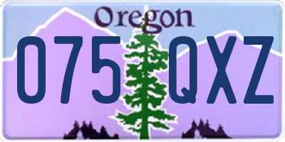 OR license plate 075QXZ