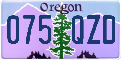 OR license plate 075QZD