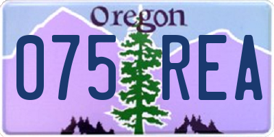 OR license plate 075REA