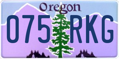 OR license plate 075RKG
