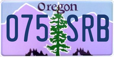 OR license plate 075SRB
