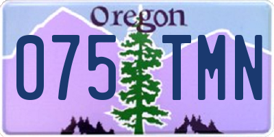 OR license plate 075TMN