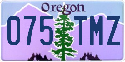 OR license plate 075TMZ