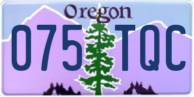 OR license plate 075TQC