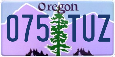 OR license plate 075TUZ