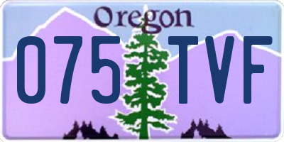 OR license plate 075TVF