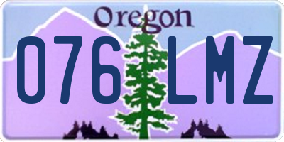 OR license plate 076LMZ
