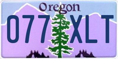 OR license plate 077XLT