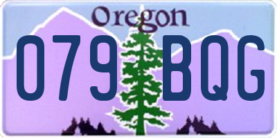 OR license plate 079BQG