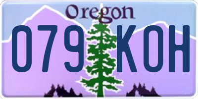 OR license plate 079KOH