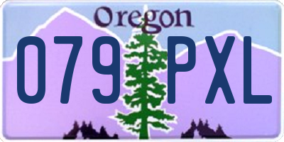 OR license plate 079PXL