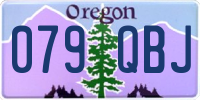 OR license plate 079QBJ