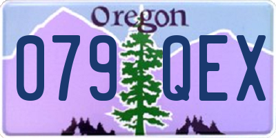 OR license plate 079QEX