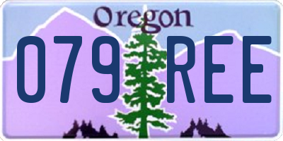 OR license plate 079REE