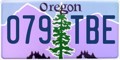 OR license plate 079TBE