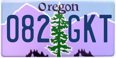 OR license plate 082GKT