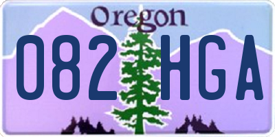 OR license plate 082HGA