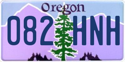 OR license plate 082HNH