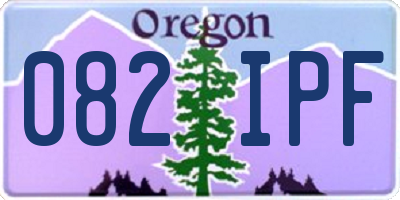 OR license plate 082IPF