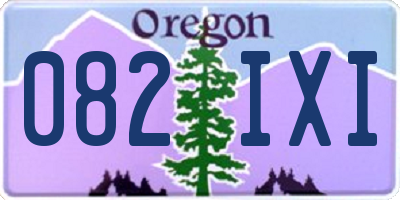 OR license plate 082IXI