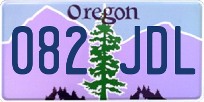 OR license plate 082JDL