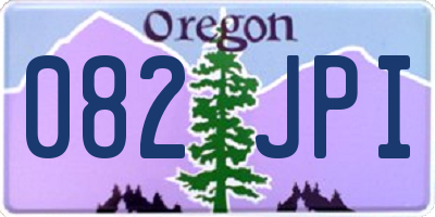 OR license plate 082JPI