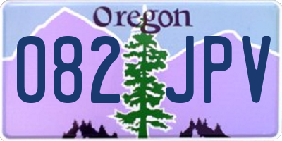 OR license plate 082JPV
