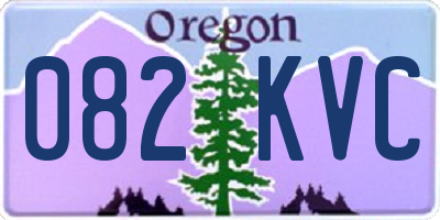 OR license plate 082KVC