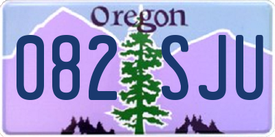 OR license plate 082SJU