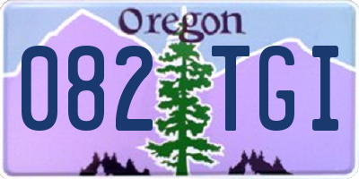 OR license plate 082TGI