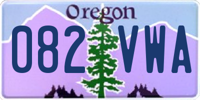 OR license plate 082VWA