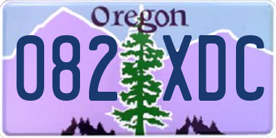 OR license plate 082XDC