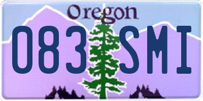 OR license plate 083SMI