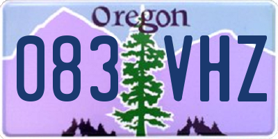 OR license plate 083VHZ