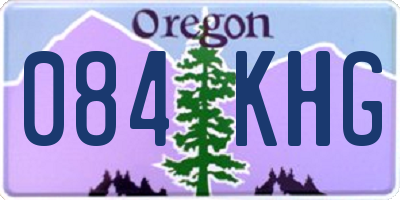 OR license plate 084KHG