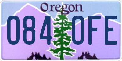 OR license plate 084OFE