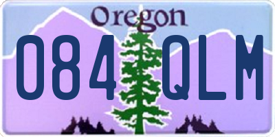 OR license plate 084QLM