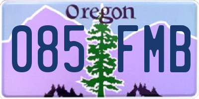 OR license plate 085FMB