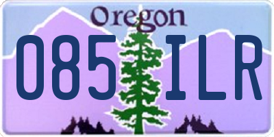 OR license plate 085ILR