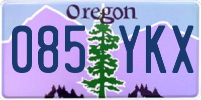 OR license plate 085YKX