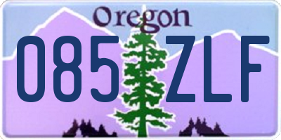 OR license plate 085ZLF
