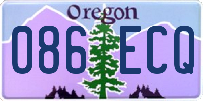 OR license plate 086ECQ