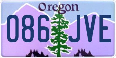 OR license plate 086JVE