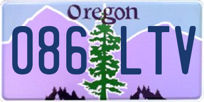 OR license plate 086LTV