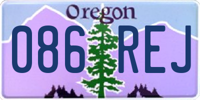 OR license plate 086REJ